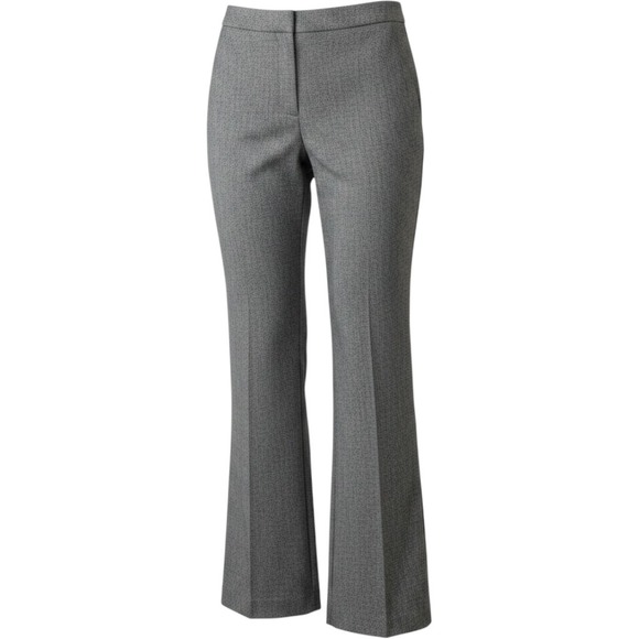 AB Studio Pants - AB‎ Studio Dress Slacks 8 Gray Brown Textured Professional Stretch Trousers